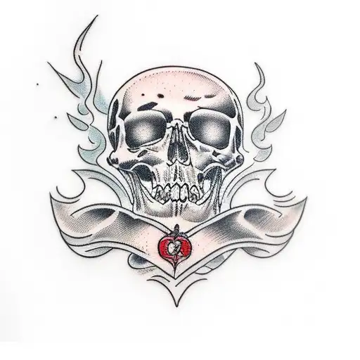 death is certain life is not tattoo design idea