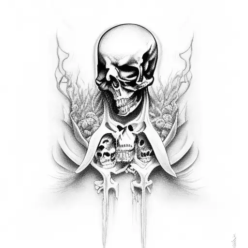death is certain life is not tattoo design idea