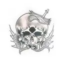 death is certain life is not tattoo design idea