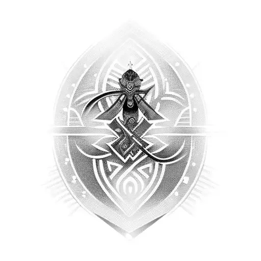 submissive with letters GG tattoo design idea