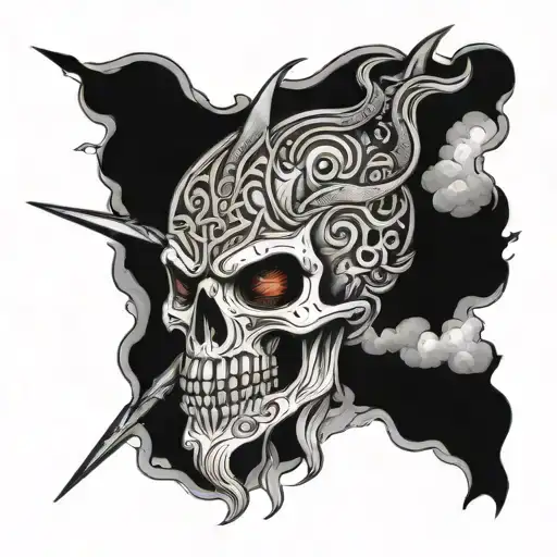 war god tattoo design idea