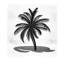Palm Tree tattoo design idea
