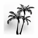 Palm Tree tattoo design idea