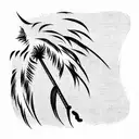 Palm Tree tattoo design idea