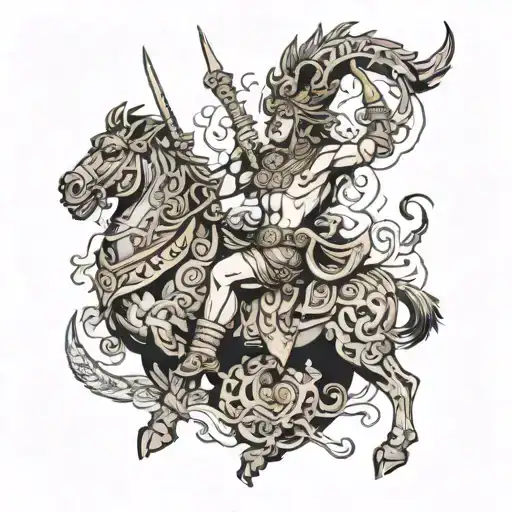 By the form of desire, O Arjuna, and by the fire which is difficult to fill tattoo design idea