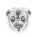 3 lions cubs playing together tattoo design idea