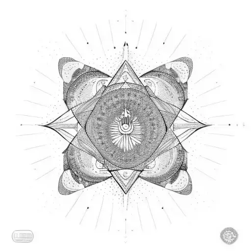 A cosmic yoga pose merging with the energy of the universe tattoo design idea