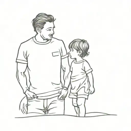 fatherhood  tattoo design idea