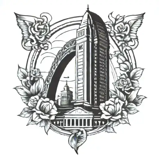 St. Louis arch tattoo design idea