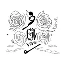 never give up writing tattoo design idea