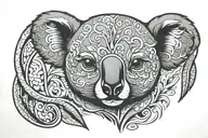 aboriginal koala tattoo design idea