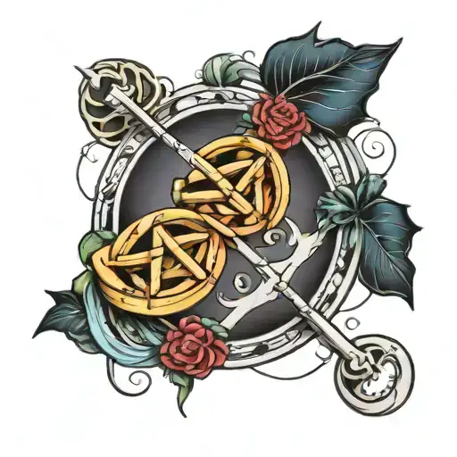 Make a infinity multiplied by pie mathematical tattoo tattoo design idea