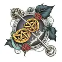 Make a infinity multiplied by pie mathematical tattoo tattoo design idea