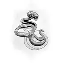 Snake tattoo design idea