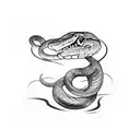 Snake tattoo design idea