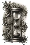 I HAVE SUFFERED A LOT BUT I ALWAY GET UP AND GET STRONGER, HOURGLASS BECAUSE TIME GAVE ME ANSWERS, PHOENIX tattoo design idea