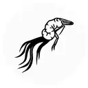 shrimp tattoo design idea