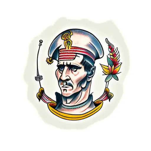 julius caesar tattoo design idea
