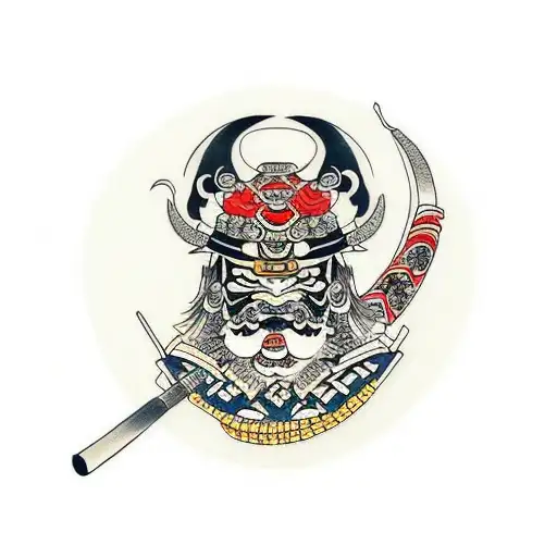 Samurai tattoo design idea