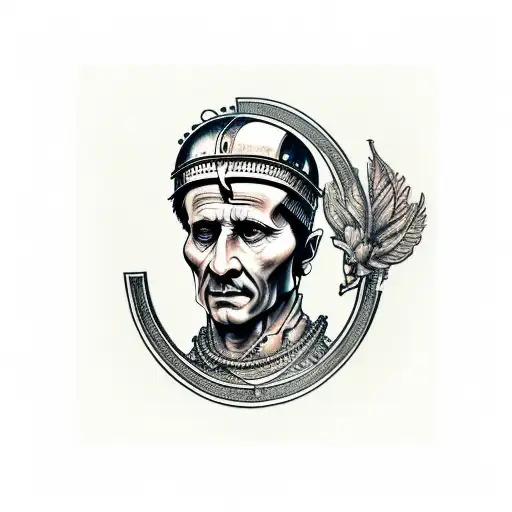 julius caesar tattoo design idea
