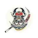 Samurai tattoo design idea