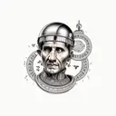 julius caesar tattoo design idea