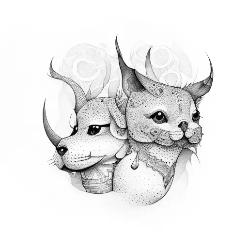 Pippa & Gracie tattoo design idea