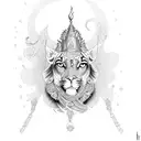 arjuna and krishna tattoo design idea