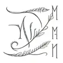 Memento Mori memento vivere vertical writing tattoo design idea