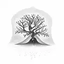 Ayahuasca tree tattoo design idea