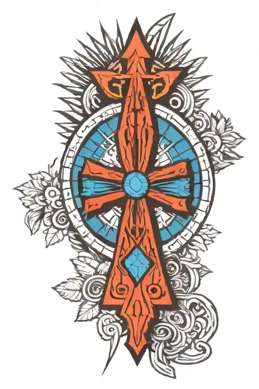 luxor, ankh tattoo design idea