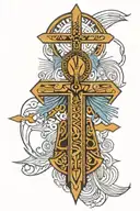 luxor, ankh tattoo design idea
