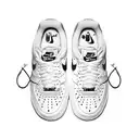 nike air force shoe with kebab inside and love  tattoo design idea