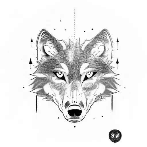 A wolf in a jiu jitsu gi performing a submission hold tattoo design idea