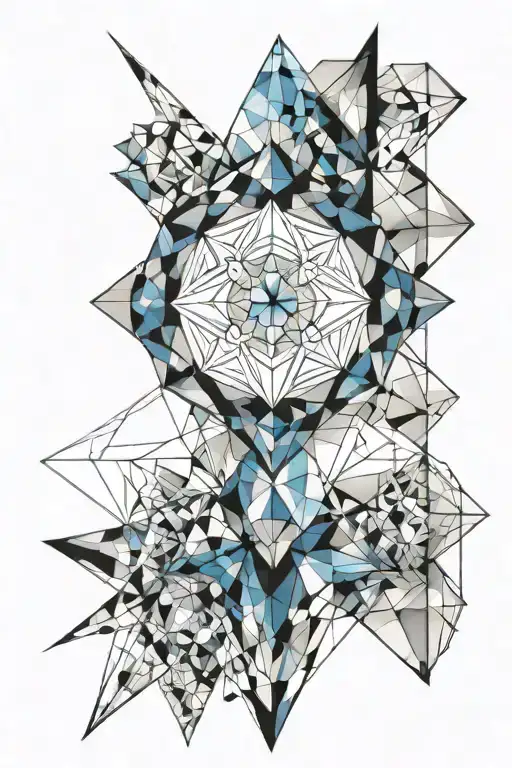 2 jewels sapphire and opal tattoo design idea