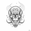 skull tattoo design idea