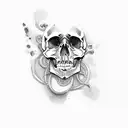 skull tattoo design idea
