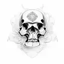 skull tattoo design idea