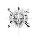 power circuit, sacred goemerty, power board, lines on collar bone, scars, ancient text tattoo design idea