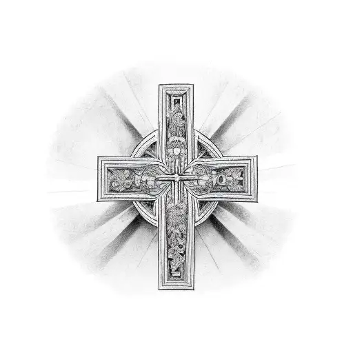 three crosses tattoo design idea