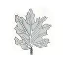 fiddle fig leaf  tattoo design idea