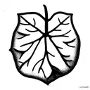 fiddle fig leaf  tattoo design idea