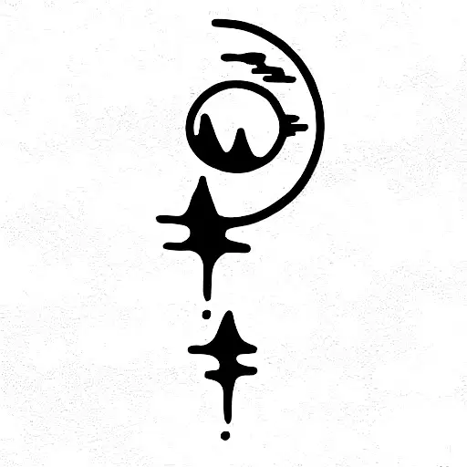 lyrics "the moon won't ever tell the sun that it can't rise"  tattoo design idea
