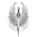 crane tattoo design idea