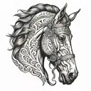 cheval tattoo design idea