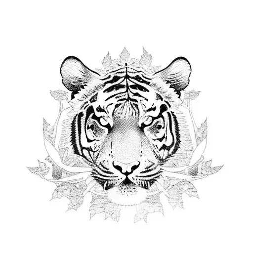 3 Sublimation the Tiger Wall Art Tattoo Graphic by Momixzaa · Creative  Fabrica