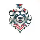 Skunk tattoo design idea