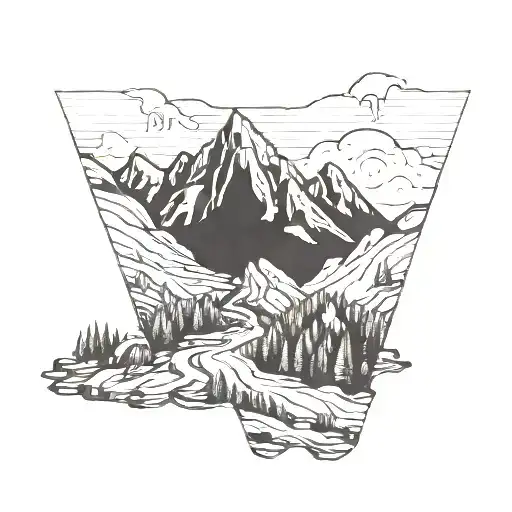 Triglav Slovenia's highest mountain tattoo design idea