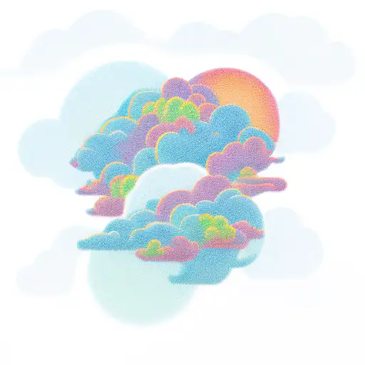 clouds tattoo design idea