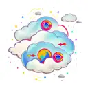 clouds tattoo design idea